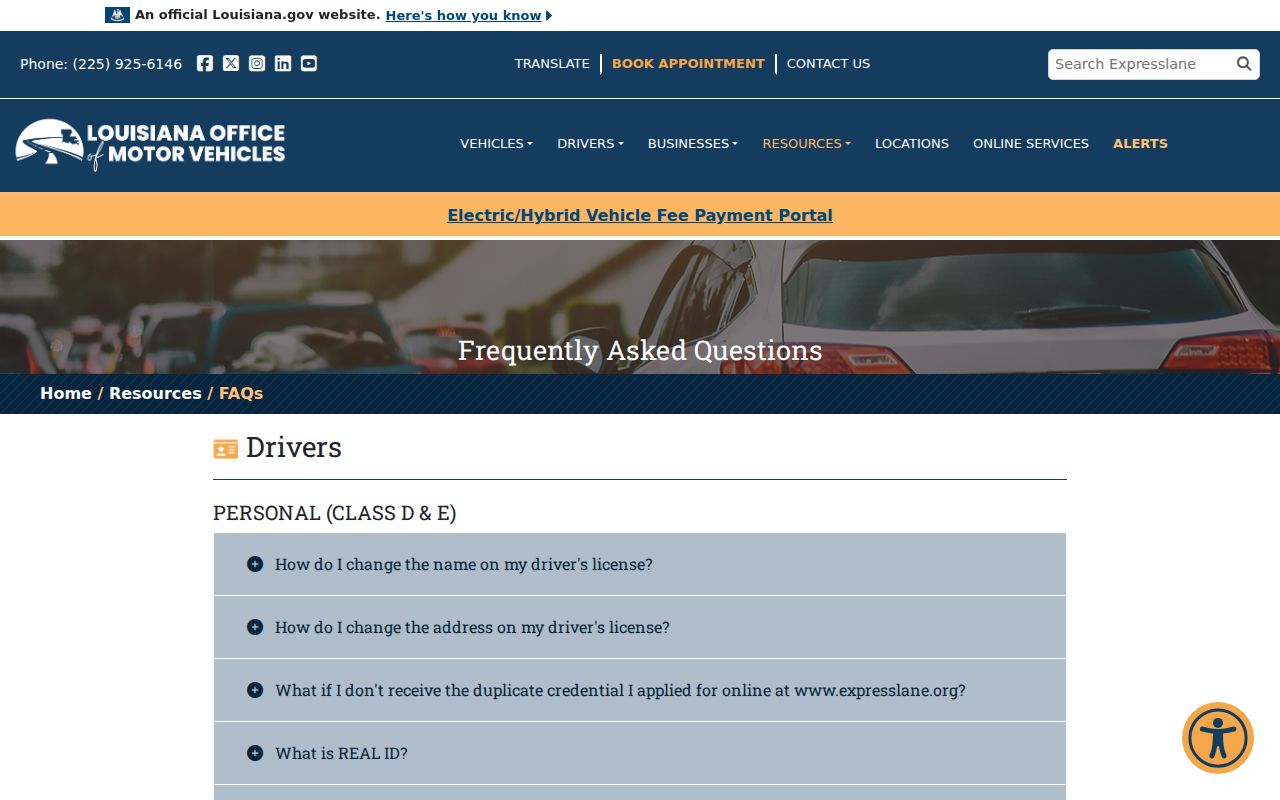 St. Charles Parish traffic court records source for Louisiana OMV court-fine guidance